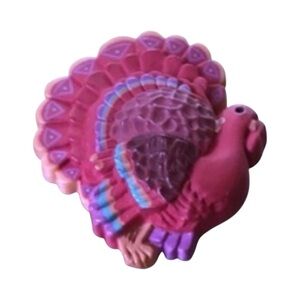 Colorful Turkey Brooch